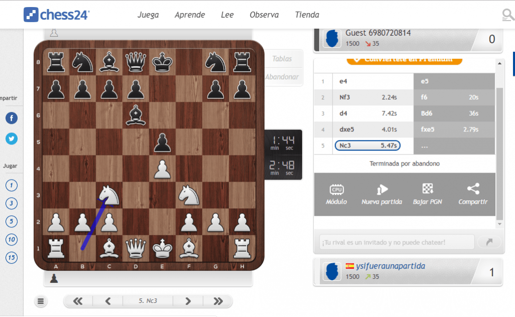 partida en chess24