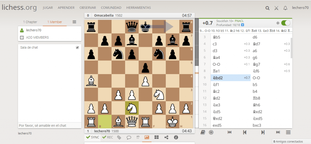 partida lichess