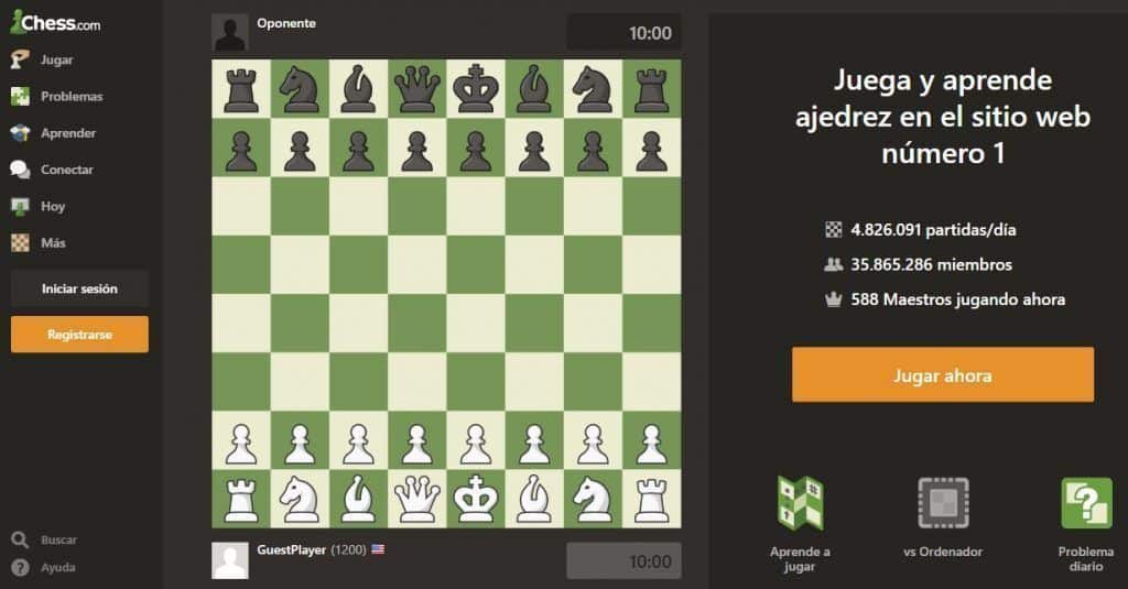 Como retar para jugar ajedrez online en chess24 